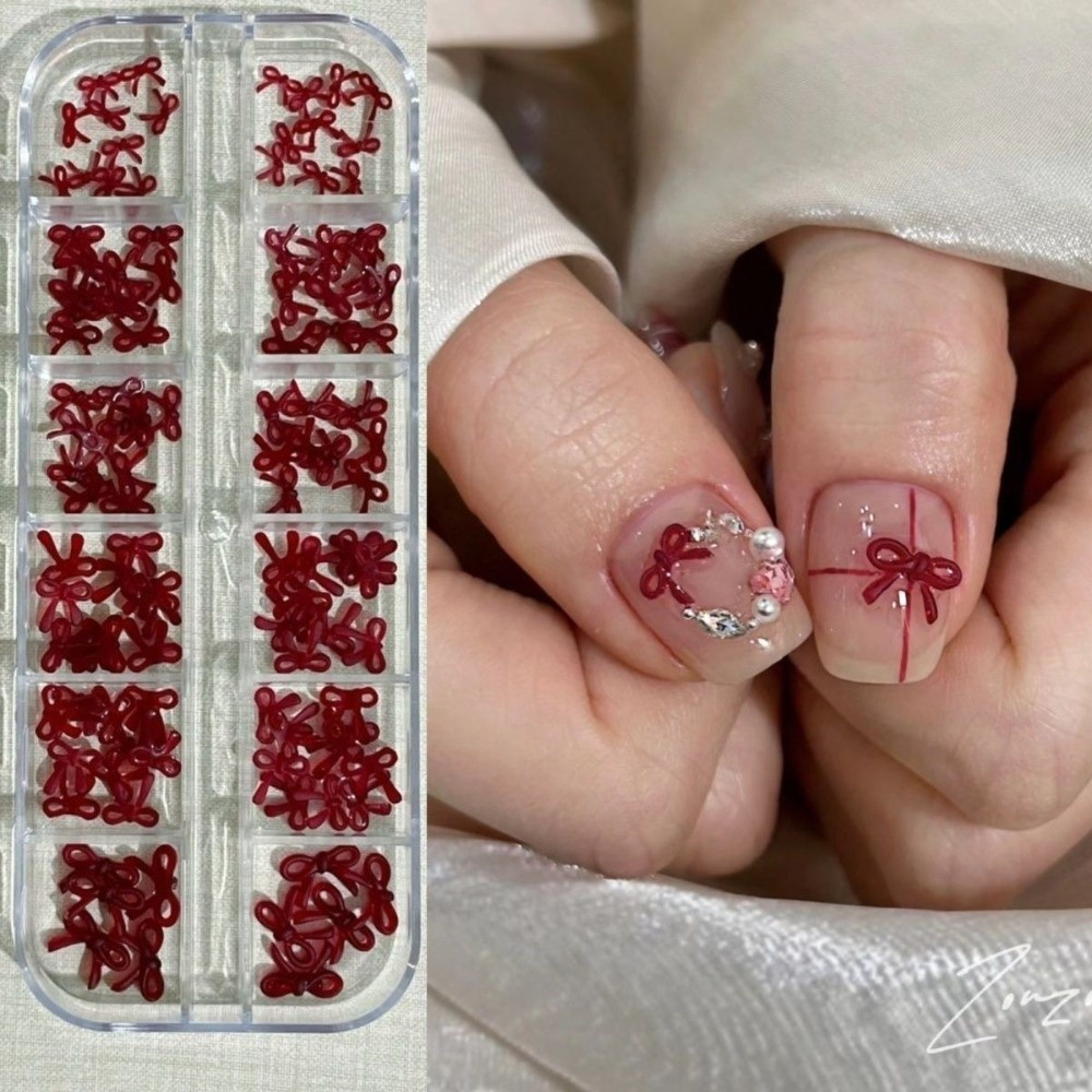 Nail Art Burgundy - Weinrote Nagelkunst-Dekorationen Burgunderrotes Krawatten-Design DIY Nageldekoration