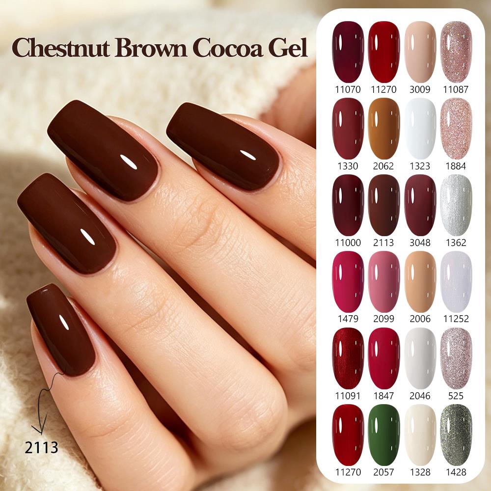 Nail Art Burgundy - Clou Beaute Herbst Winter Gel-Nagellack Luxus