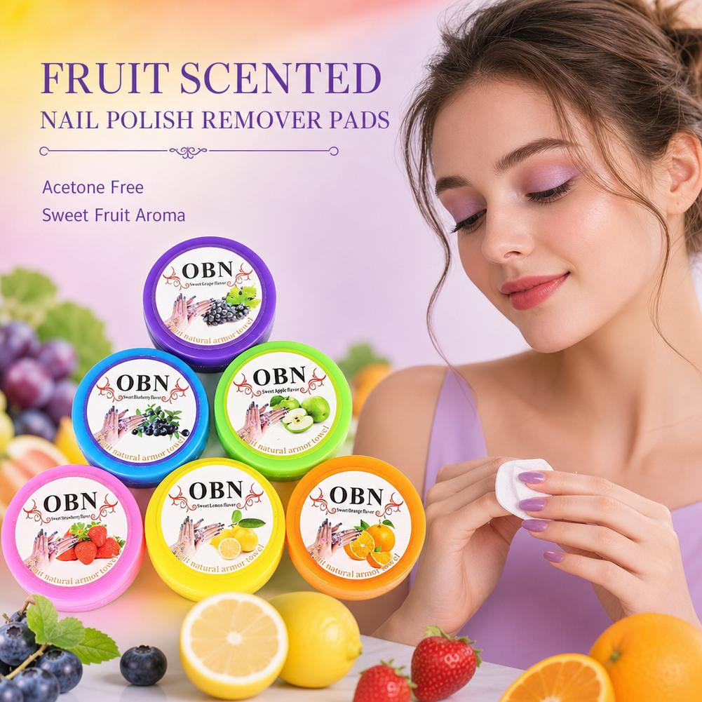 Nail Art Flower - Nagellackentferner-Pads mit Blumenduft, Absorbierbare Reinigungstücher für