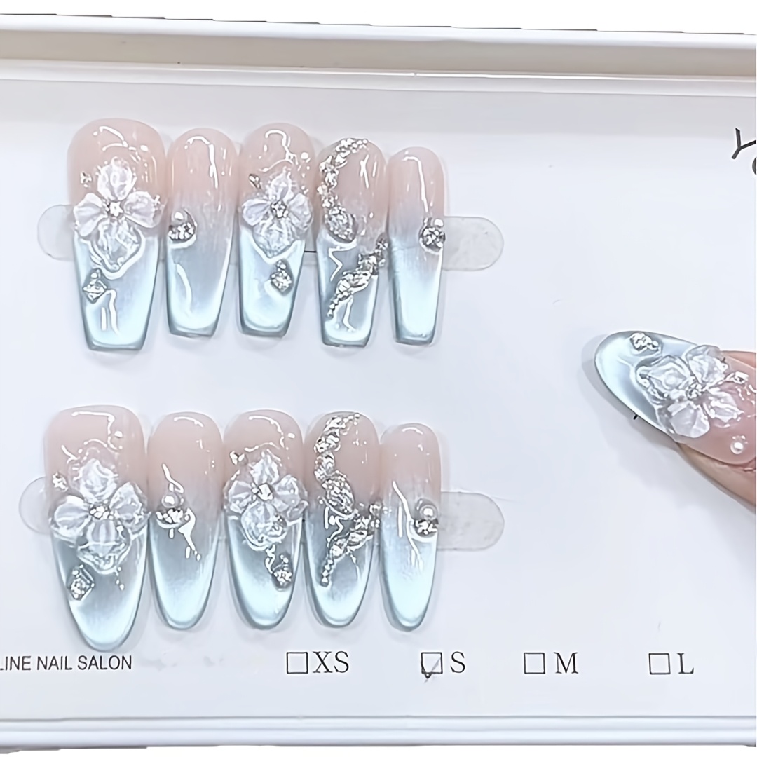 10 Stück hochwertige französis – Nail Art Flower Bewertung und Preis