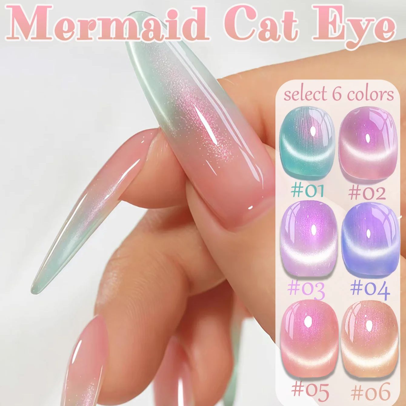 1 Stück ZH Summer Charming Mer – Nail Art Pink Cat Eye Bewertung und Preis