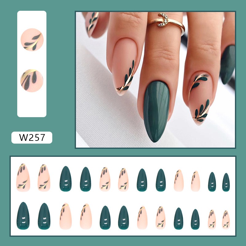 24 Teile/satz Mittellange Mand – Nail Art Pink Bewertung und Preis