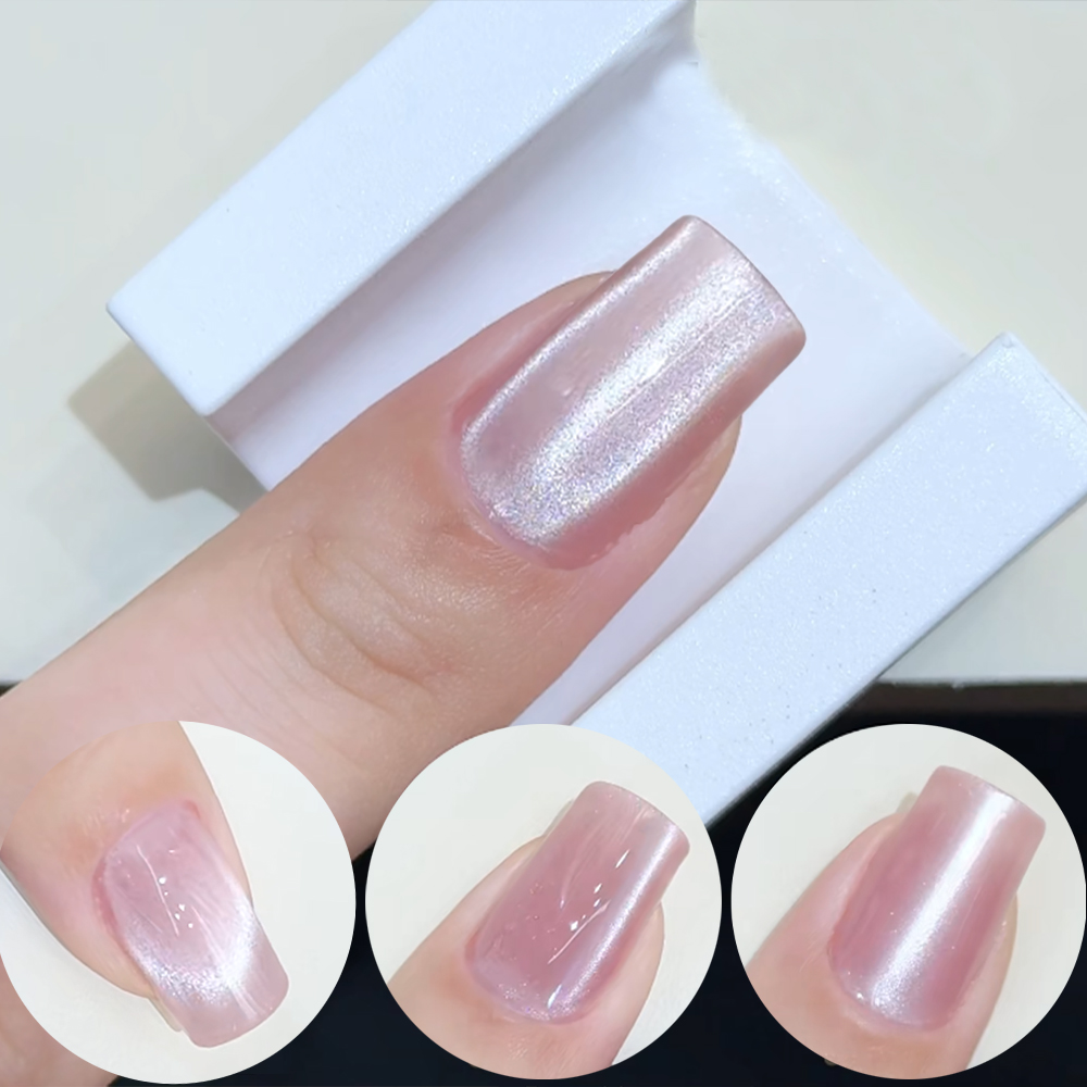 5D U-förmigen Französisch Cat  – Nail Art Pink Cat Eye Bewertung und Preis