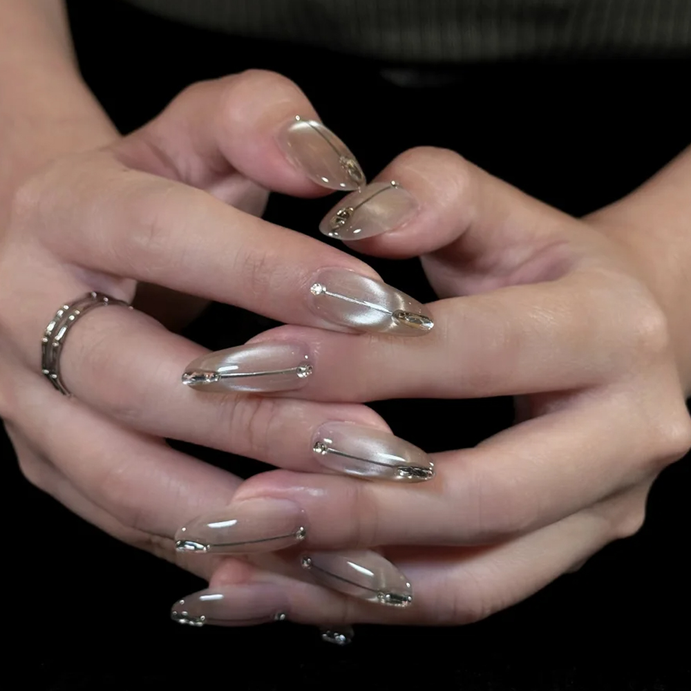 5D U-förmigen Französisch Cat  – Nail Art Pink Cat Eye Bewertung und Preis
