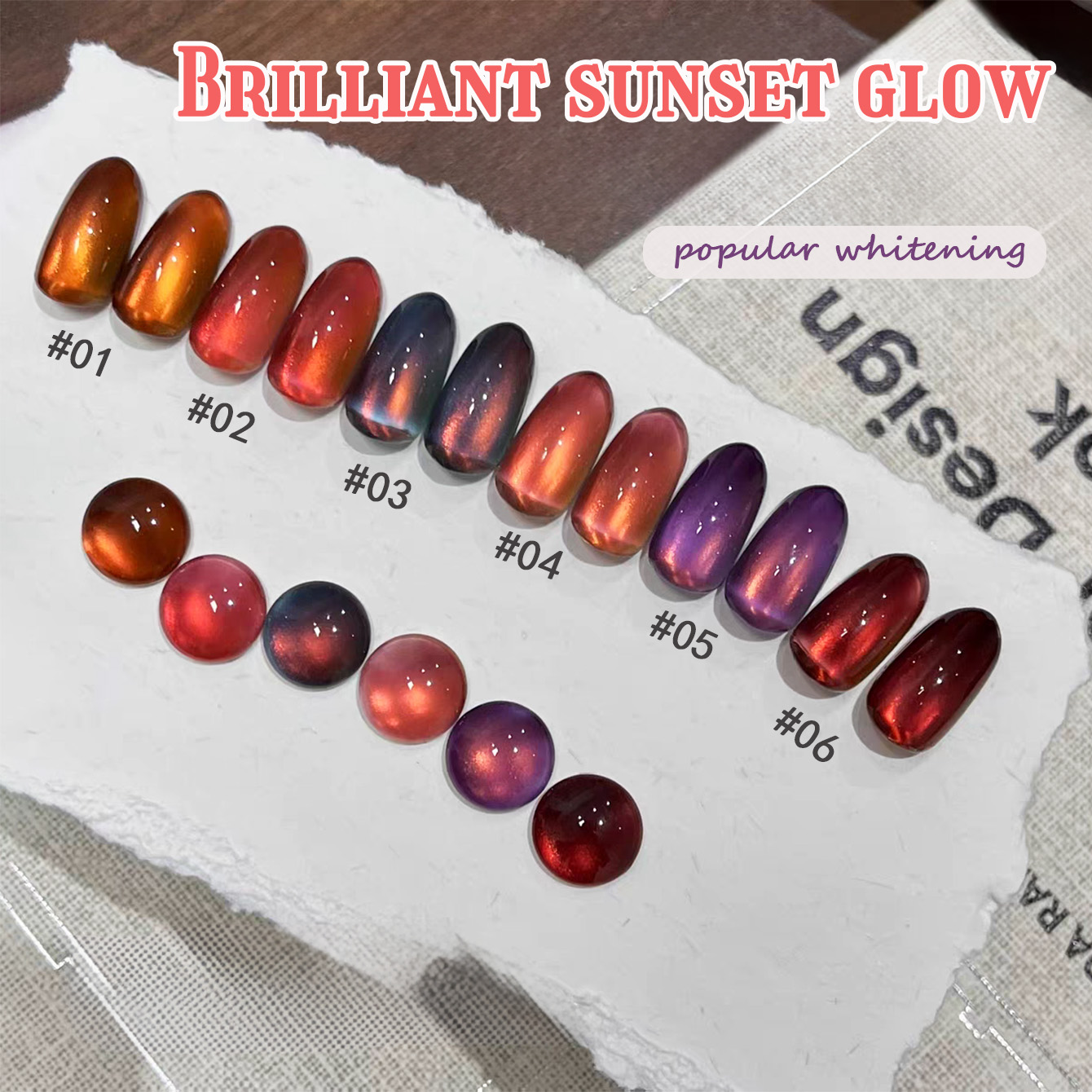 1 Stück TC Herbst-Bestseller T – Nail Art Red Wine Cat Eye Bewertung und Preis