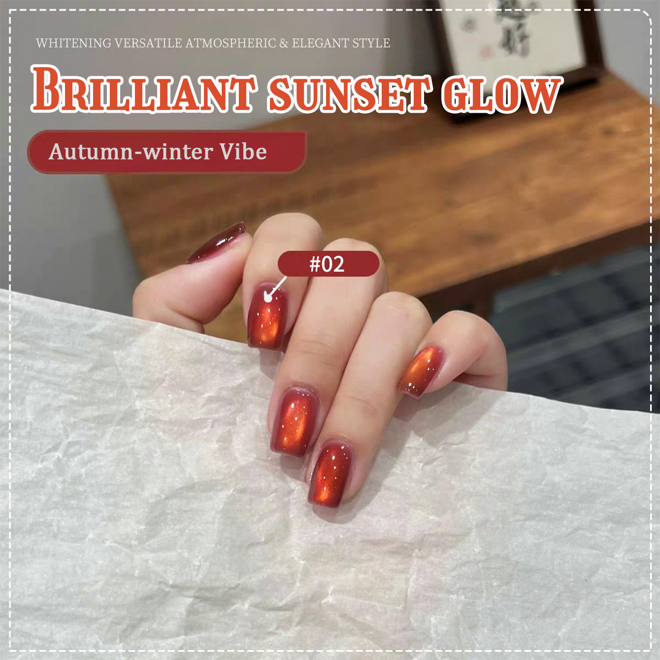 1 Stück TC Herbst-Bestseller T – Nail Art Red Wine Cat Eye Bewertung und Preis