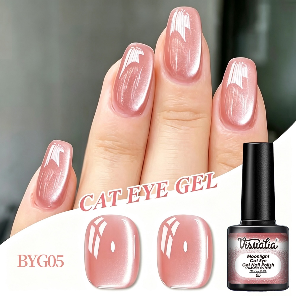 Visuatia Bean Paste Nude Moonl – Nail Art Extension Cat Eye Bewertung und Preis
