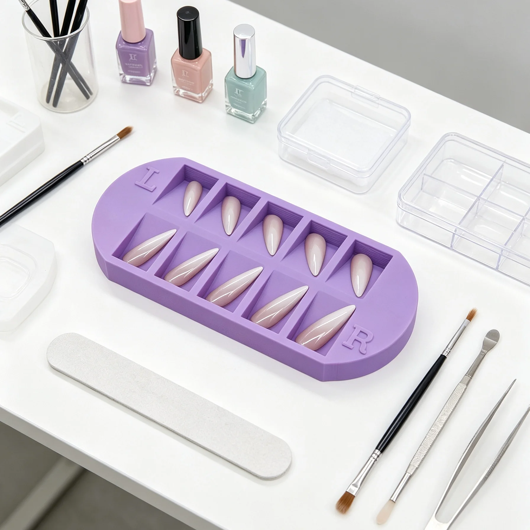 8-Fächer-Nagelspitzen-Aufbewah – Nail Art Navy Bewertung und Preis