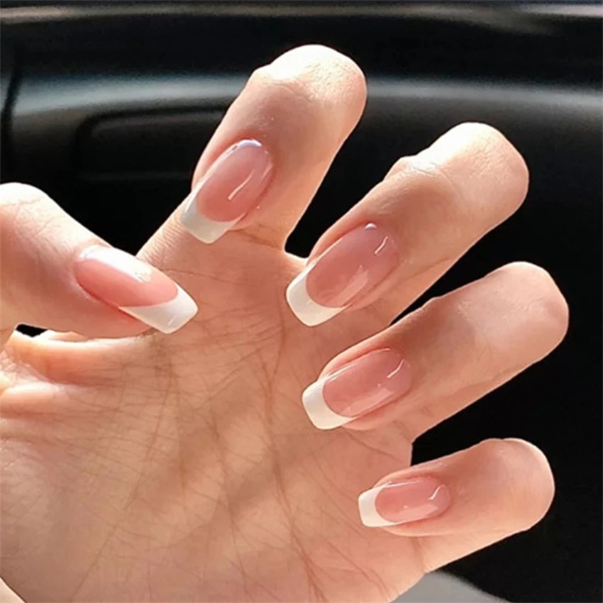 24 Teile/satz Kurze Französisc – Nail Art Pink Bewertung und Preis