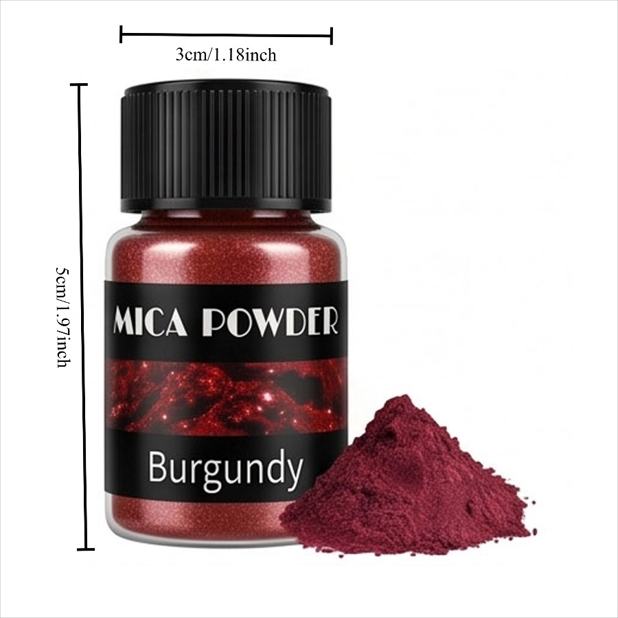 Burgunder Mica-Pulver für Schm – Nail Art Burgundy Bewertung und Preis