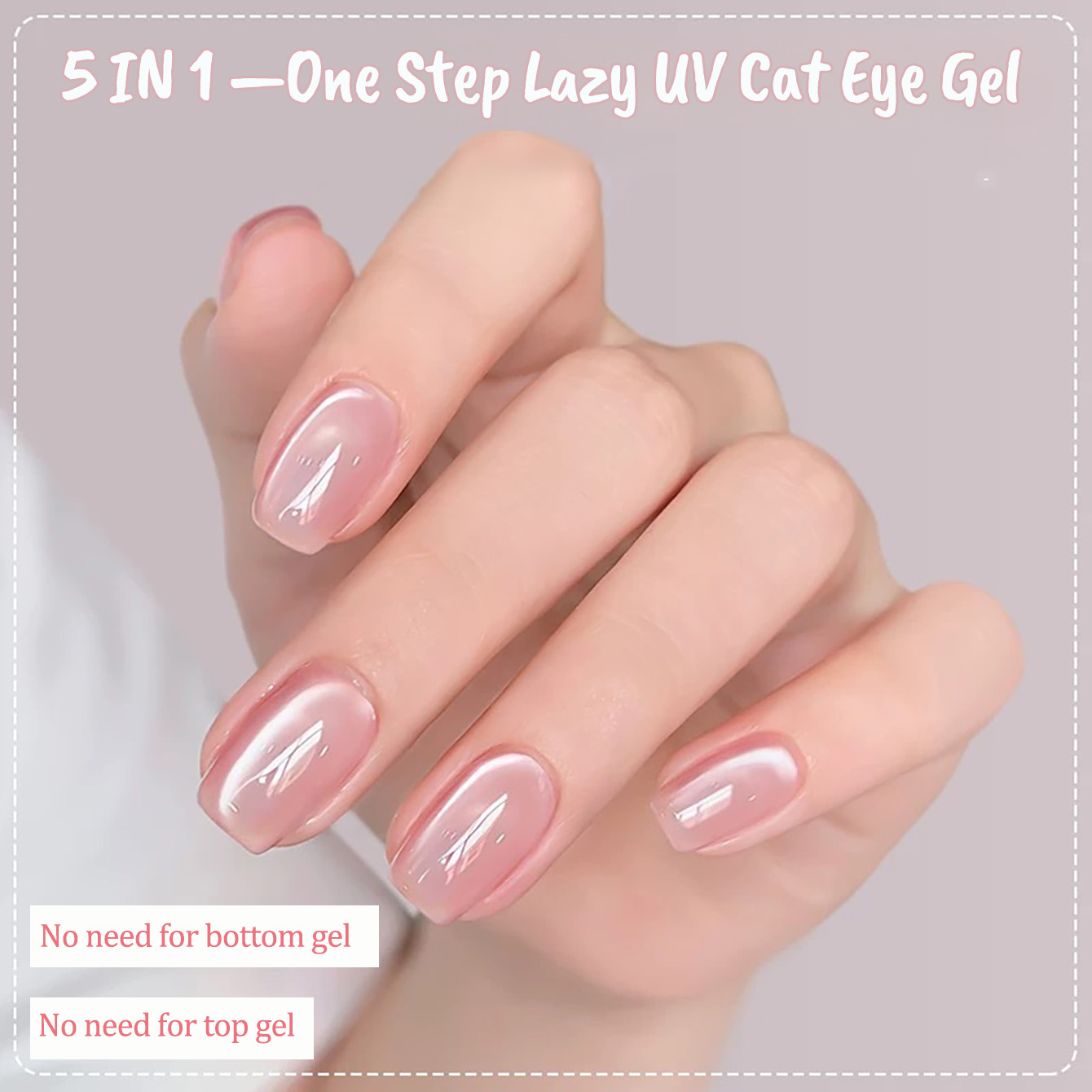 1 Stück PSK Ice Transparent Pi – Nail Art Pink Cat Eye Bewertung und Preis