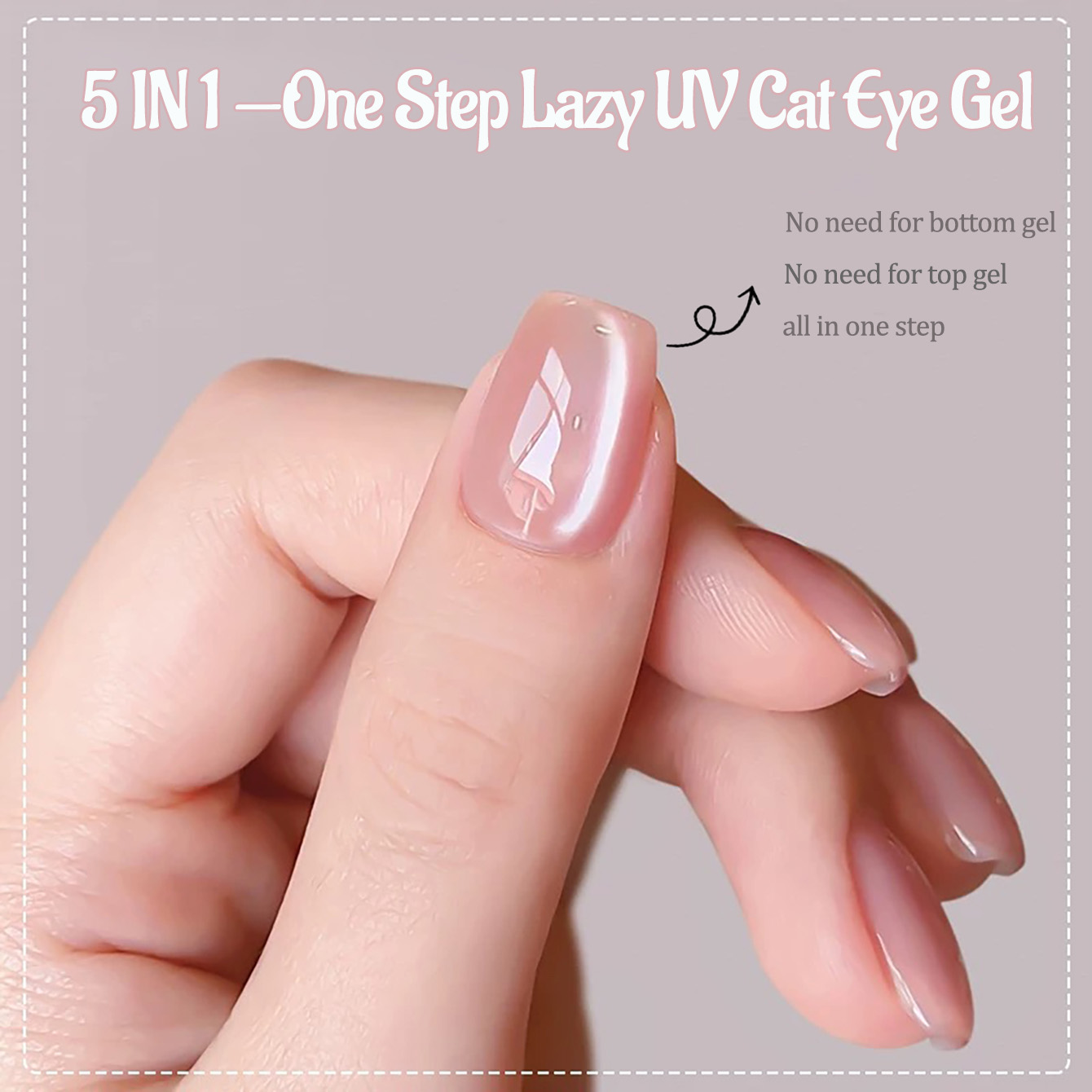 1 Stück PSK Ice Transparent Pi – Nail Art Pink Cat Eye Bewertung und Preis