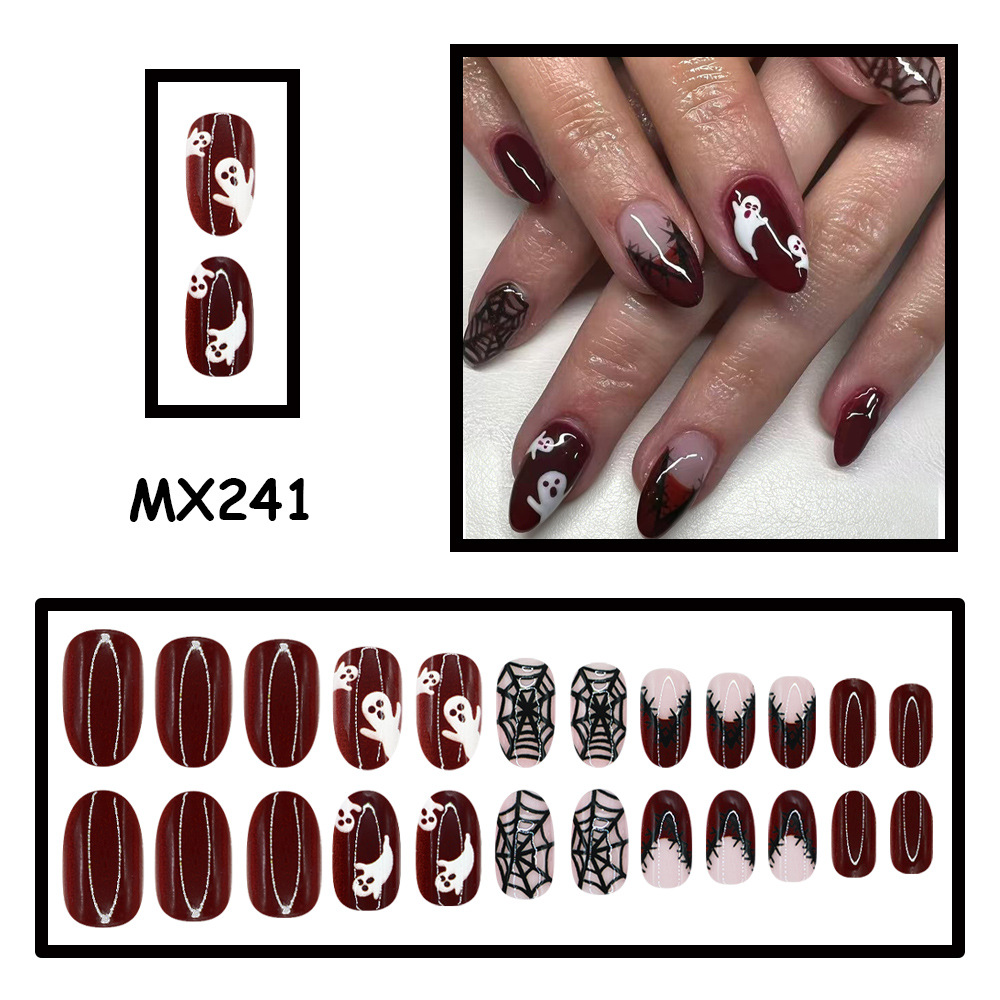 24 Stück Halloween Aufklebenäg – Nail Art Burgundy Bewertung und Preis