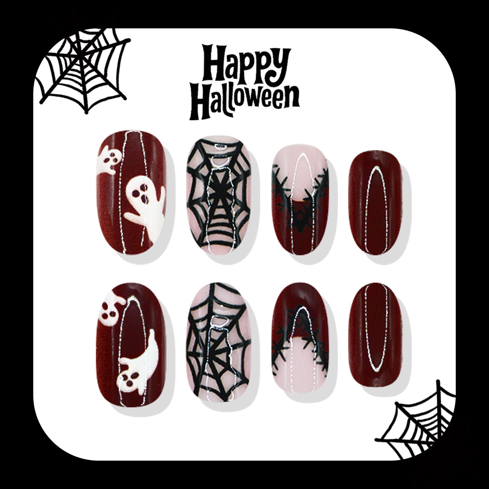 24 Stück Halloween Aufklebenäg – Nail Art Burgundy Bewertung und Preis