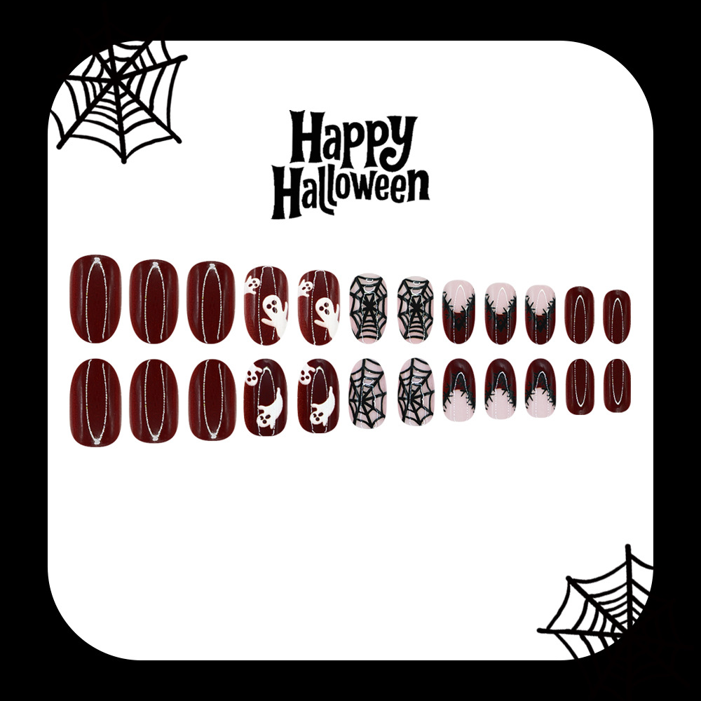 24 Stück Halloween Aufklebenäg – Nail Art Burgundy Bewertung und Preis