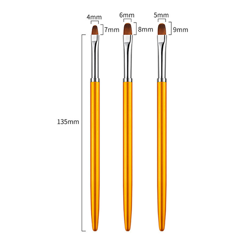 3-teiliges UV-Gel-Nagelkunst-S – Nail Art Brush Set Bewertung und Preis