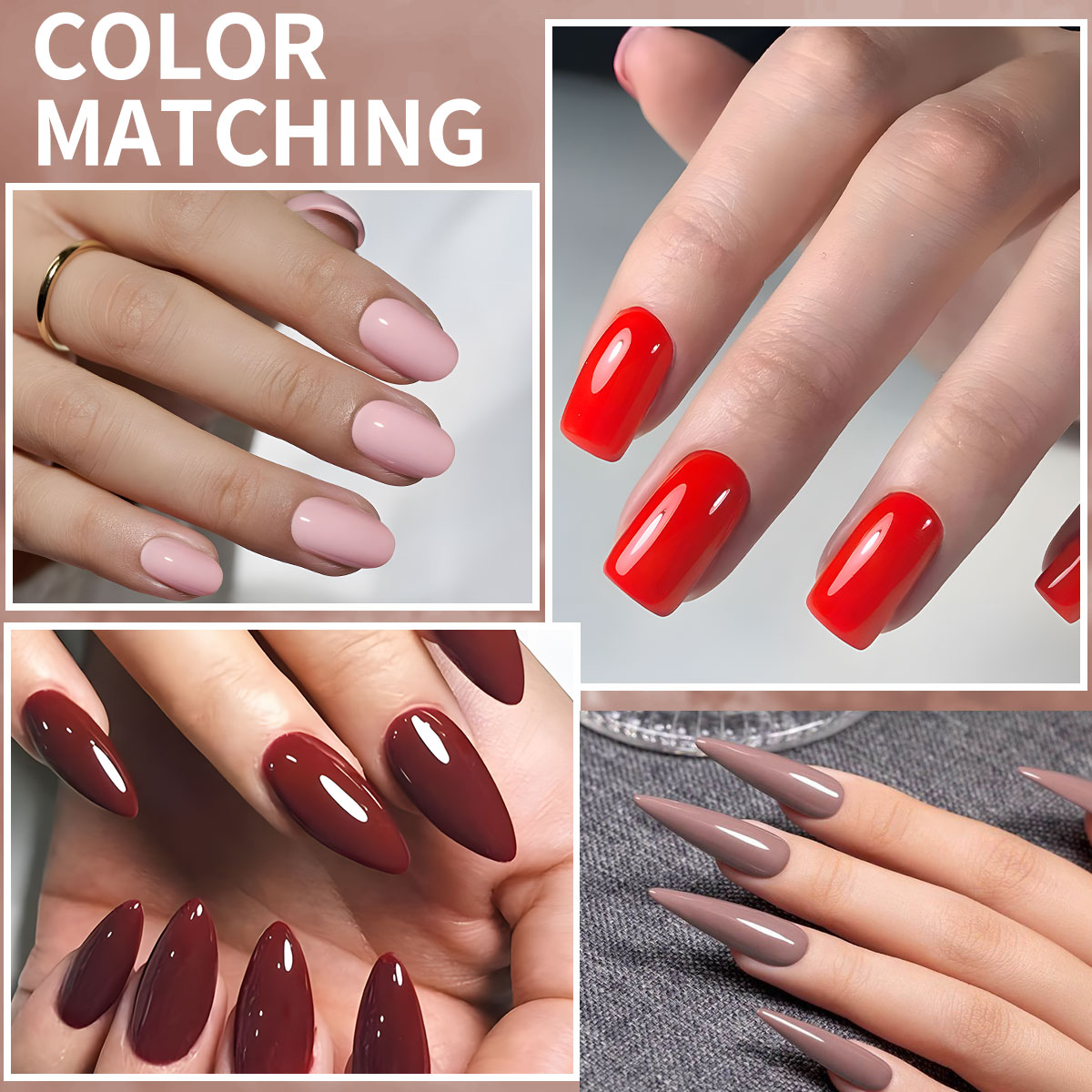 VOKY Neue 8ml Glasflasche Gel- – Nail Art Burgundy Bewertung und Preis