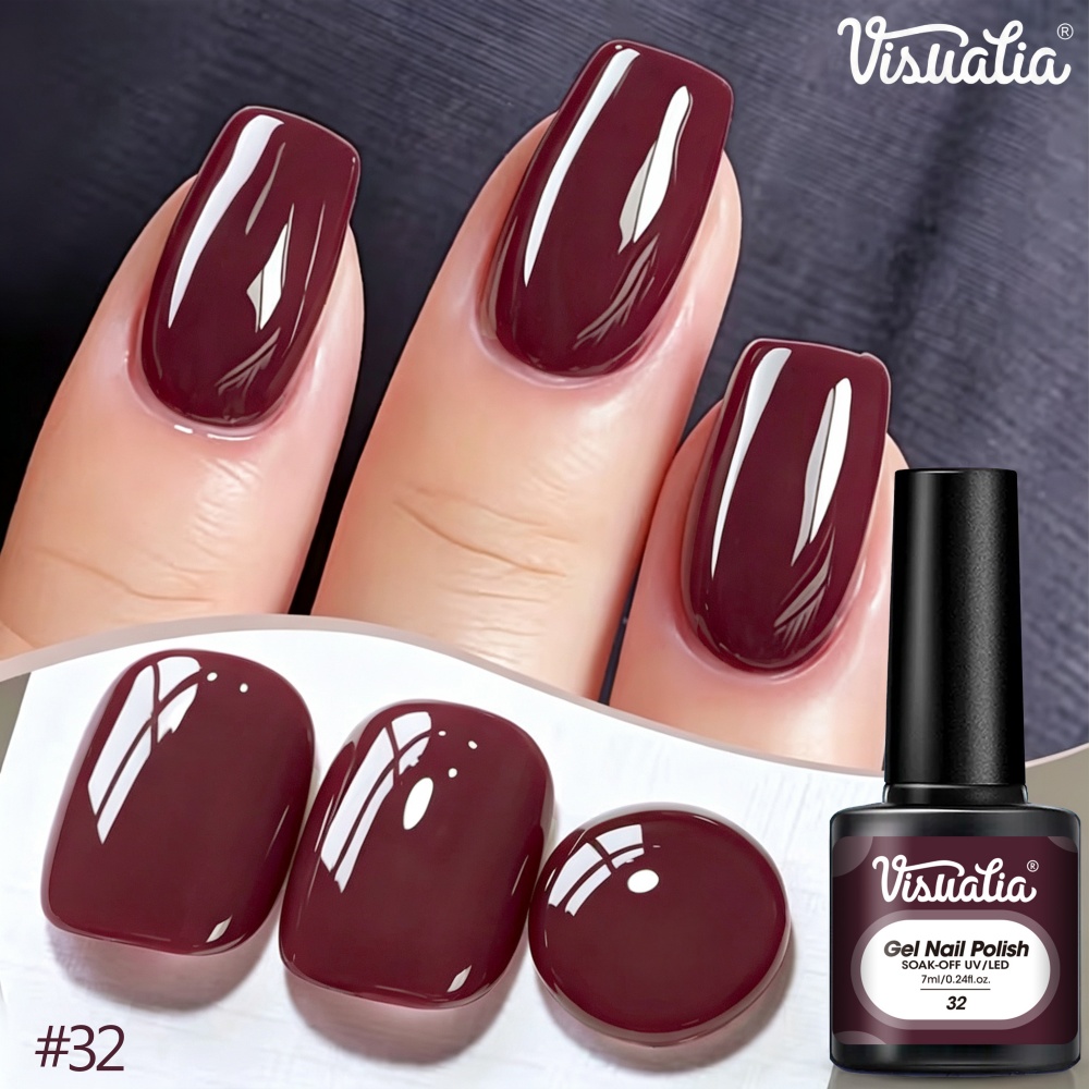 Visuatia 7ml Burgunderrot Nage – Nail Art Burgundy Bewertung und Preis