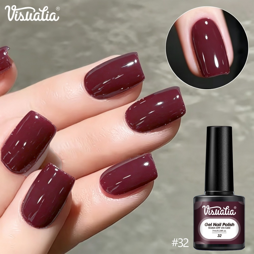Visuatia 7ml Burgunderrot Nage – Nail Art Burgundy Bewertung und Preis