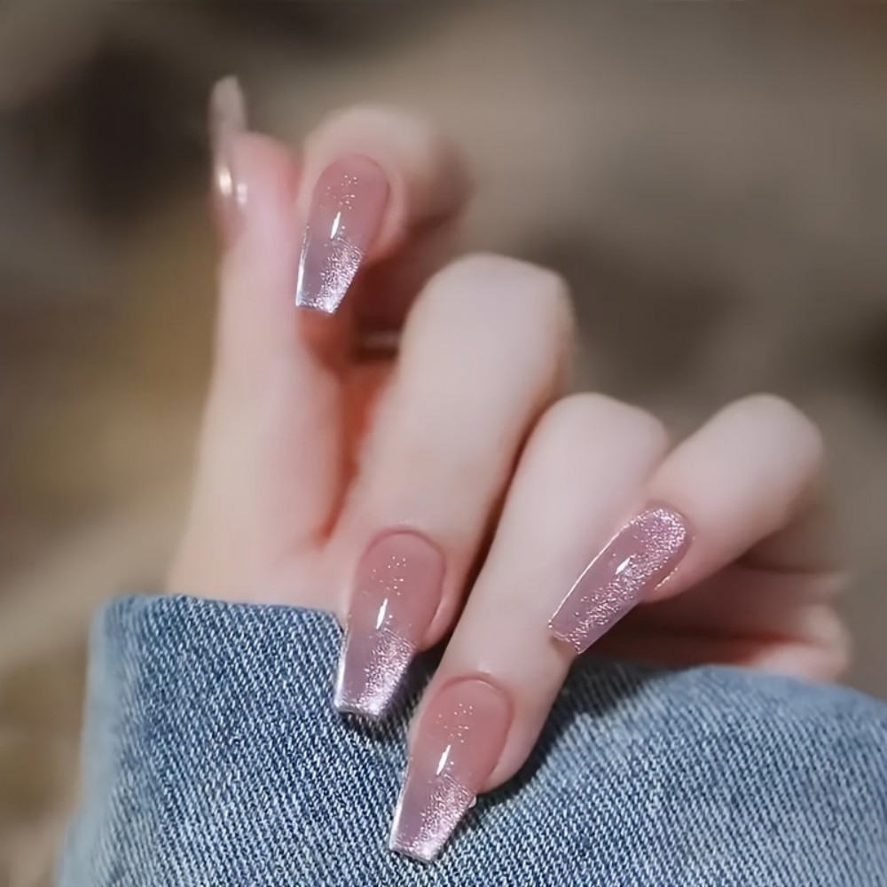 24 Stück Funkelnde Rosa Glitze – Nail Art Pink Cat Eye Bewertung und Preis