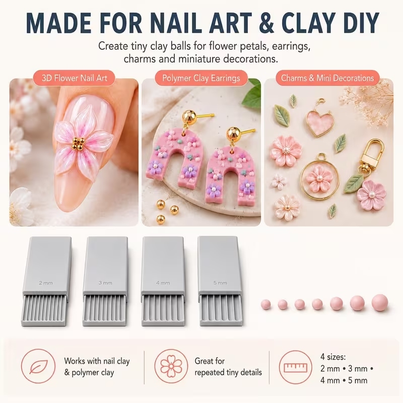 3D-Druck Ton-Gel-Ball-Maker-We – Nail Art Flower Bewertung und Preis