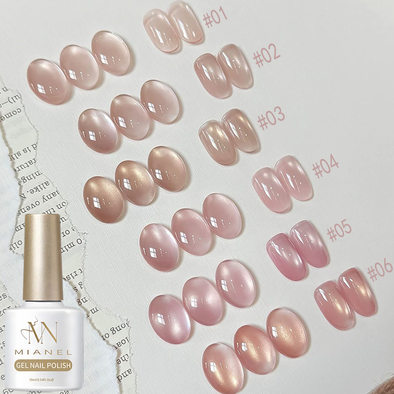 MIANEL 10ML Katzenauge Gel-Nag – Nail Art Pink Cat Eye Bewertung und Preis
