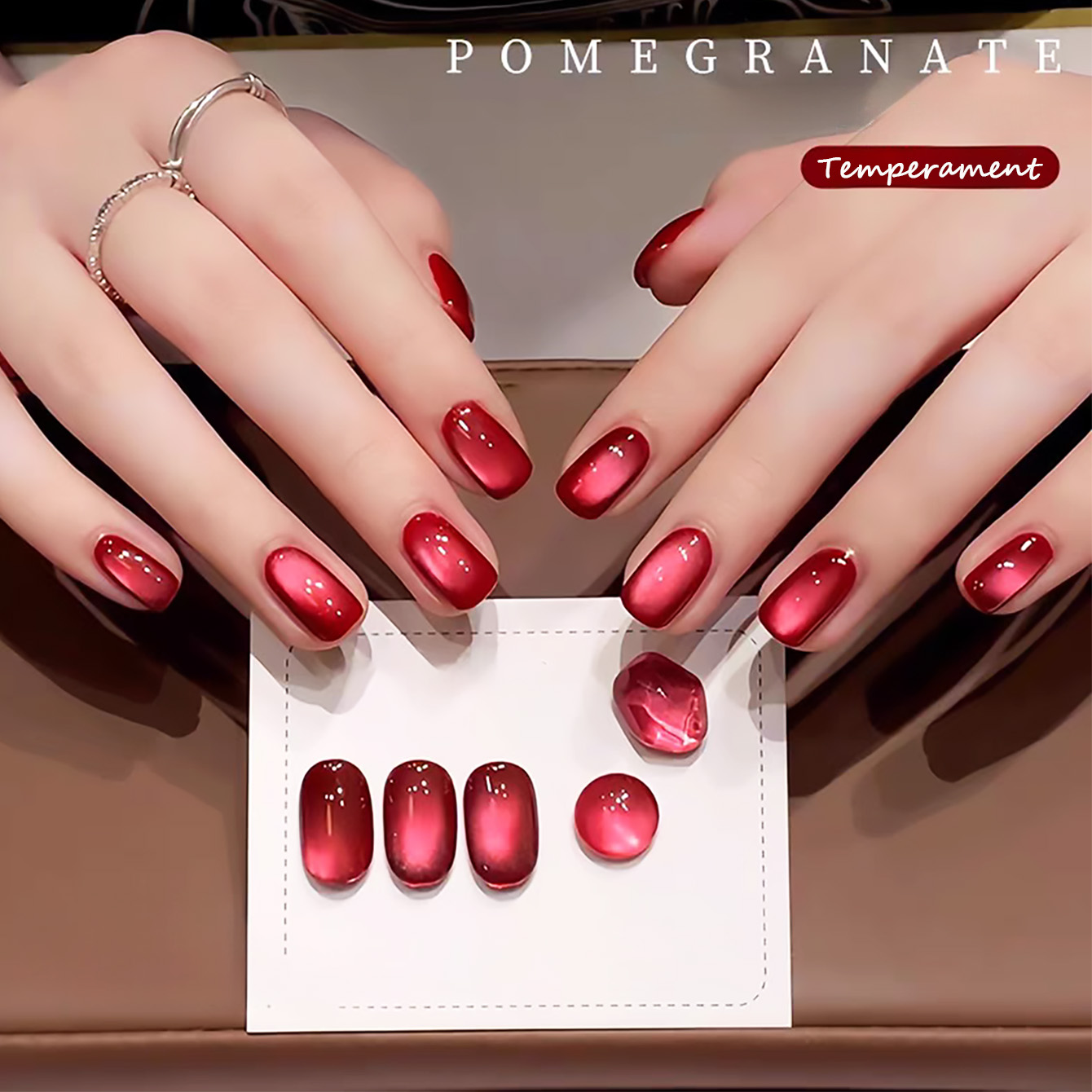1 Stück SHAKA Juicy Red Pomegr – Nail Art Red Wine Cat Eye Bewertung und Preis