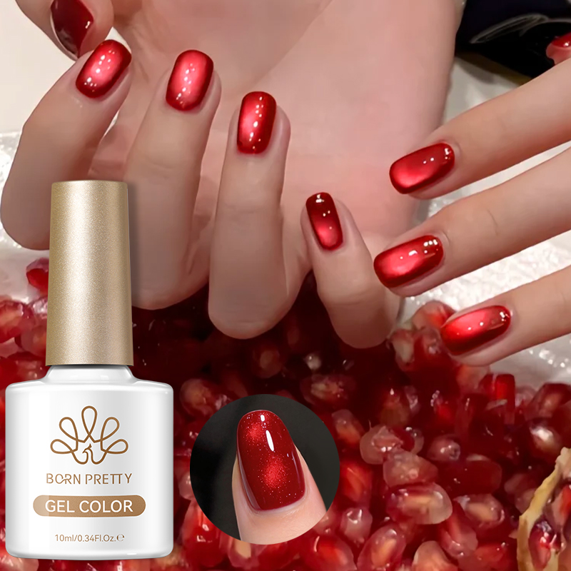 BORN PRETTY Weinroter Katzenau – Nail Art Red Wine Cat Eye Bewertung und Preis